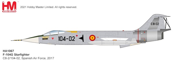 F104G Starfighter C8-2/104-02, Spanish Air Force, 2017 HA1067