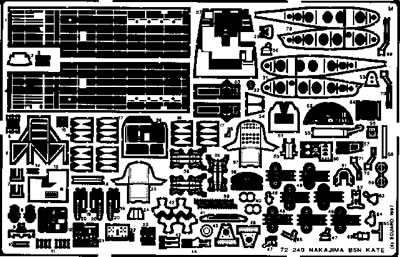 Detailset Nakajima B5N-1/2 Kate (Hasegawa) E72-240