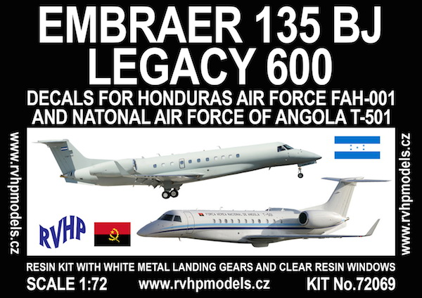 Embraer ERJ135BJ Legacy (Angola & Honduras) 72069