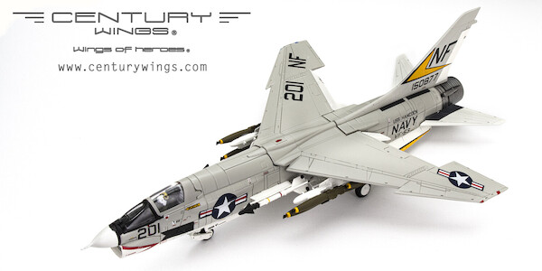 F8E Crusader USN 150877/NF-201 VF-53 Iron Angels, USS Hancock, Vietnam, 1967, Launch Configuration CW001639