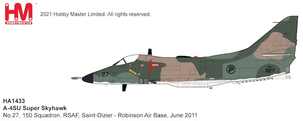 A4SU Super Skyhawk No. 927, 150 Squadron, RSAF Singapore Air Force, Saint-Dizier - Robinson Air Base, June 2011 HA1433