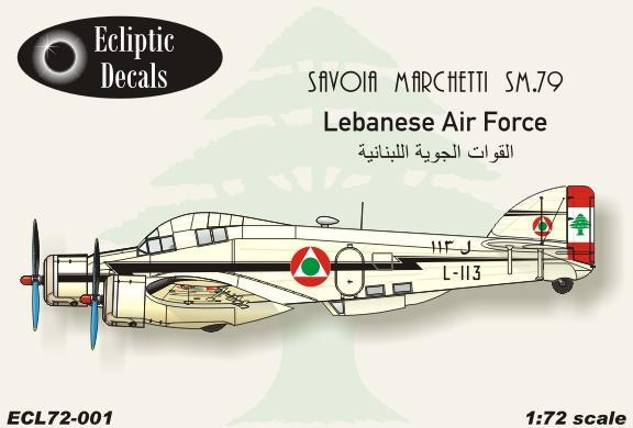Savoia Marchetti SM79 (Lebanese AF) ECL72-001