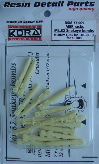 Multiple Ejection rack (2x) with 12 MK82 Snakeye bombs dsm72009