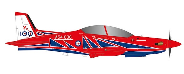 Pilatus PC21 Royal Australian Air Force Roulettes RAAF 100 580731