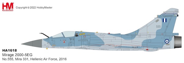 Dassault Mirage 2000-5EG No.555, Mira 331, Hellenic Air Force, 2016 Greek Air Force HA1618