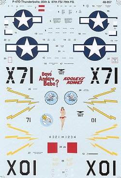 48-957 P47D-30 Thunderbolt (85FS, 87FS / 79FG) 48-957