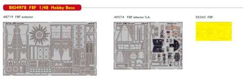 Detailset Grumman F8F Bearcat (Hobby Boss) BIG4978