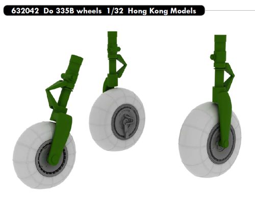 Dornier Do335 Wheels (Hong Kong models) e632-042