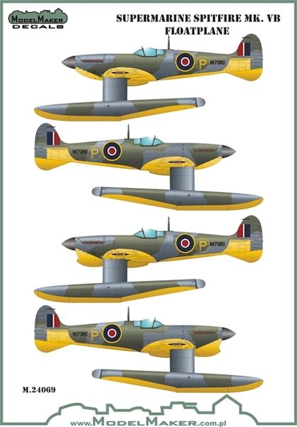 Supermarine Spitfire MKVB Floatplane masks MMD-M24068