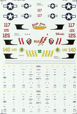 72-780 P38J Lightning (431FS & 432FS) 72-780