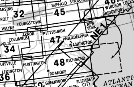 Low Altitude Enroute Chart USA US(LO)47/48