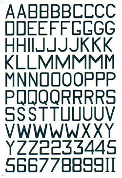 RAF Squadron Code Letters & Numbers Medium Sea Grey X022-48