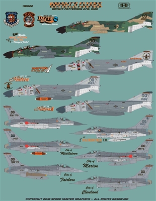 Wright Flyers 906TFG Wright Patterson AFB (F16A, F4D) in Both 1/32 and 1/48 SHG48022