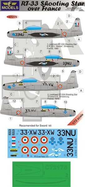 Lockheed RT33 Shooting Star over France c72175
