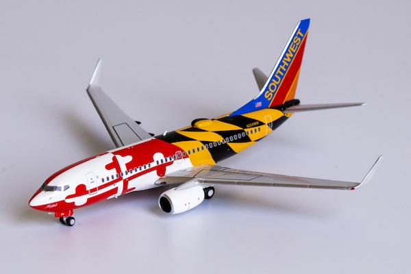 Boeing 737-700 Southwest Airlines Maryland One Livery with Canyon Blue tail N214WN 77006