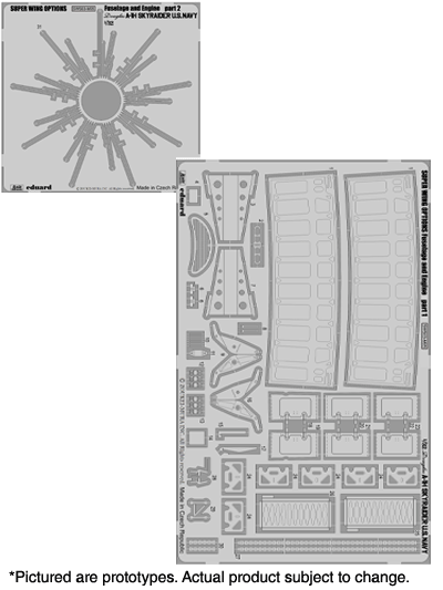 A1H Skyraider Fuselage and engine detail set sws03-M05