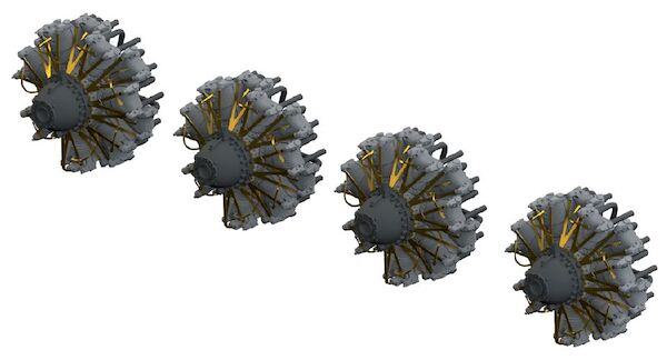 Kawanishi H8K-2 Emily Engines (Hasegawa) E672158