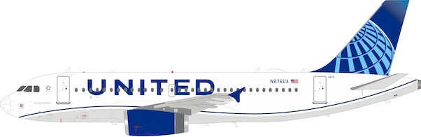 Airbus A319-132 United Airlines N876UA With Stand IF319UA0220