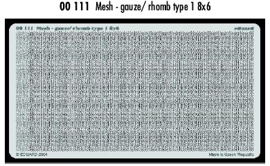 Detailset Mesh- gauze / Rhomb Type 8x6 E00-111