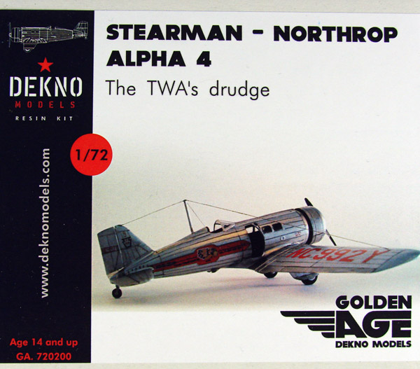 Stearman - Northrop Alpha 4 GA.720200