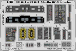 Detailset Merlin HC3 Interior Self Adhesive (Airfix) FE647