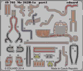 Detailset Messerschmitt Me262B-1a Self Adhesive (Hobby Boss) FE705
