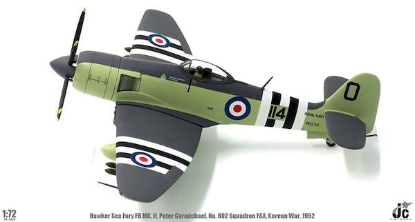 Hawker Seafury FB MK. II (Royal navy, Peter Carmichael, No. 802 Squadron FAA, Korean War, 1952) JCW-72-SFURY-001