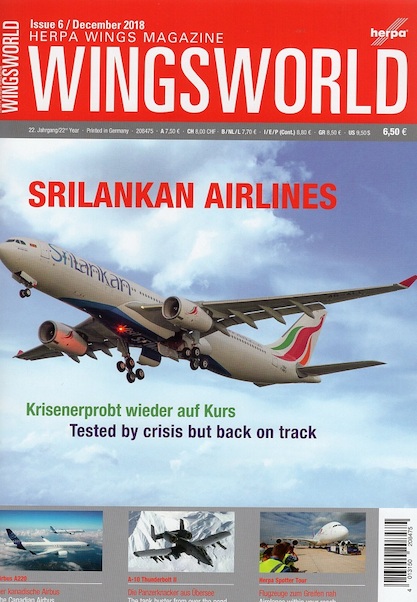 Herpa Wingsworld nr: 6 Decemober 2018 4013150208475
