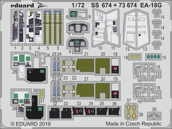 Detailset EA18G Growler (Hasegawa) E73-674