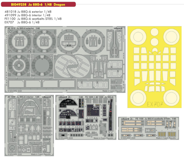 Detailset Junkers Ju88g-6 (Dragon) BIG49258