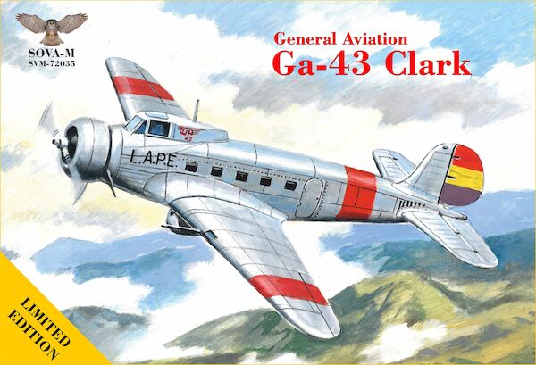 Sova models Japanese livery 1/72 GA-43"Clark" airliner Limited! New 