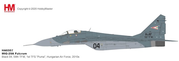 MIG29A Fulcrum Black 04, 59th TFW, 1st TFS