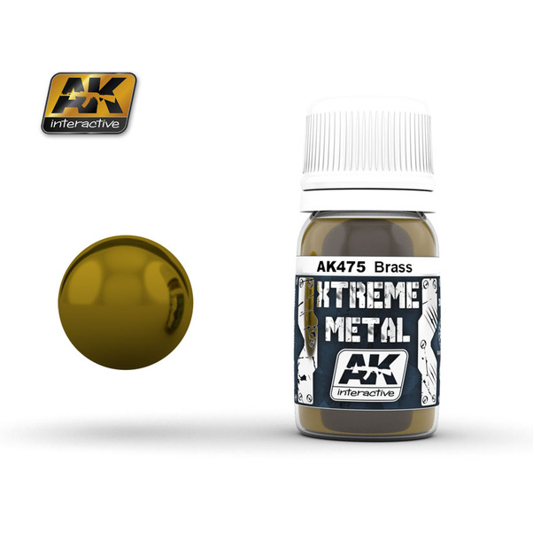 Xtreme metal - Brass metal enamel paint AK475