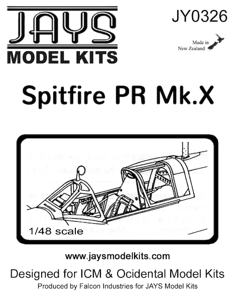 Spitfire PR MKX canopy (2x) jy0326