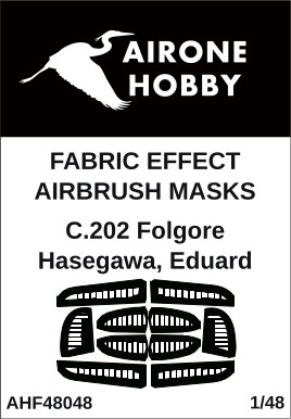 Fabric Effect Airbrush Masks Macchi MC202 Folgore (Hasegawa, Eduard) AHF48048