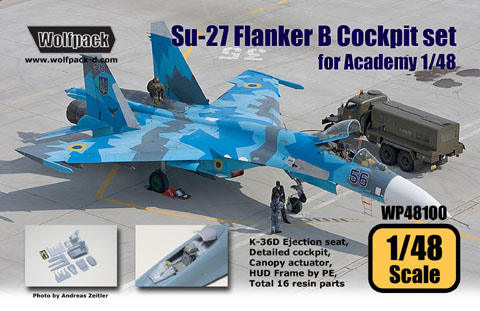 Suchoi Su27 Flanker B Cockpit set (Academy) WP48100