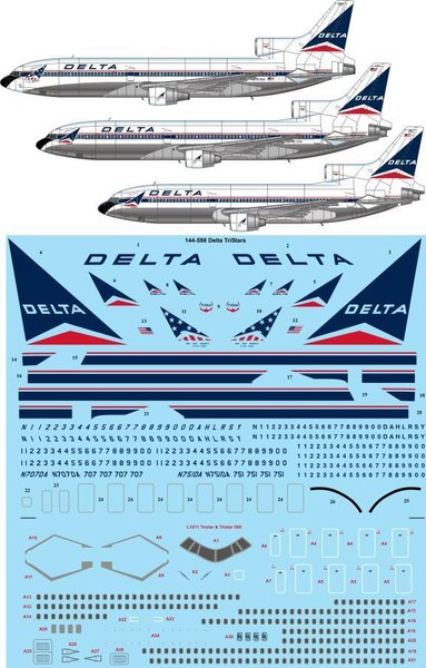 L1011 Tristars (Delta) 144-598
