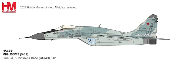 MIG29 Fulcrum SMT RF-90847 Blue 23 Russian Air Force Kubinka Air Base 2019 HA6551