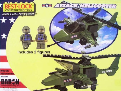 Construction Block Toy (Attack Helicopter) 140 piece BL5561