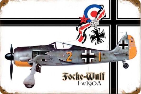 Focke-Wulf Fw 190A Metal Sign - pinup PTS-V381