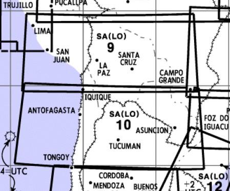 Low Altitude Enroute Chart South America SA(LO)9/10