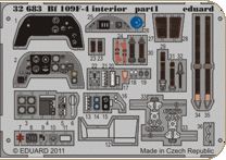 Detailset Messserschmitt Bf109F-4 Interior Self adhesive (Hasegawa) E32-683