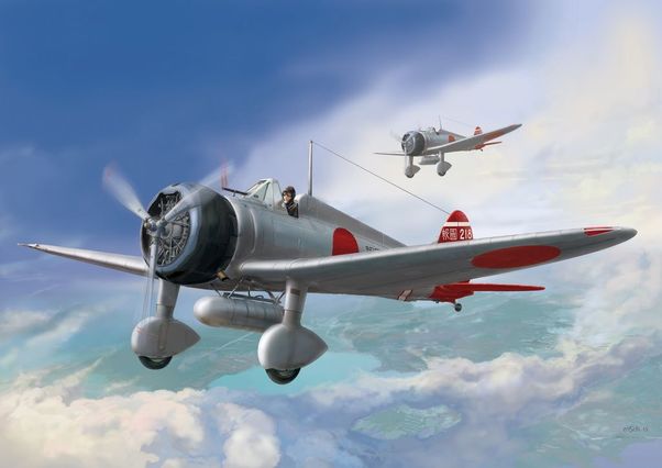 Mitsubishi A5M2b 'Claude' IJN Type 96 WWII carrier-based fighter, late WKD5-01