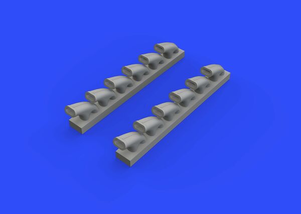 Hawker Typhoon MK1b Exhaust Stacks (Hasegawa, Eduard) E648414