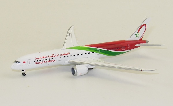 Boeing B787-9 Royal Air Maroc CN-RAM with stand Herpa Wings Club RARE 533652