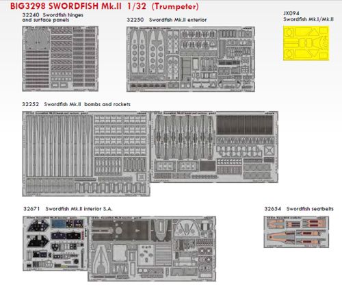 Detailset Swordfish Mk II (Trumpeter) BIG3298