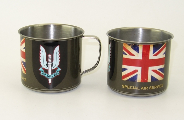 Steel cup with lid SAS Special Air Service (Olive) 567