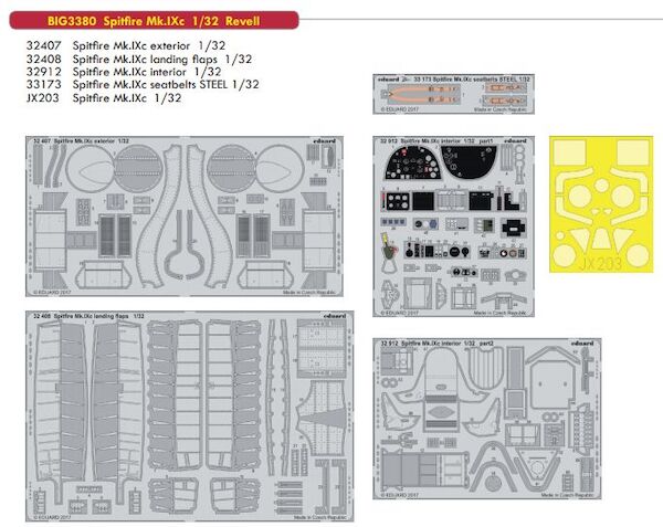 Detailset Spitfire MKIXc (Revell) BIG3380