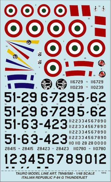 F84G-Thunderjet (Italian Air force) 48-580