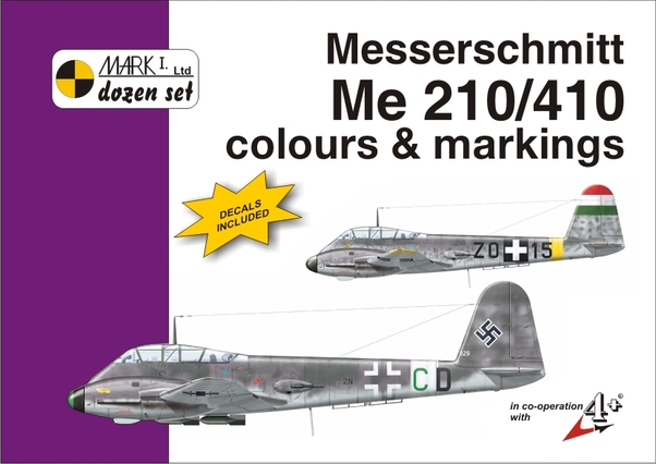 Messerschmitt 210/410 Colours & Markings + decals MKD72010